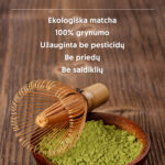 Matcha milteliai su šluotele