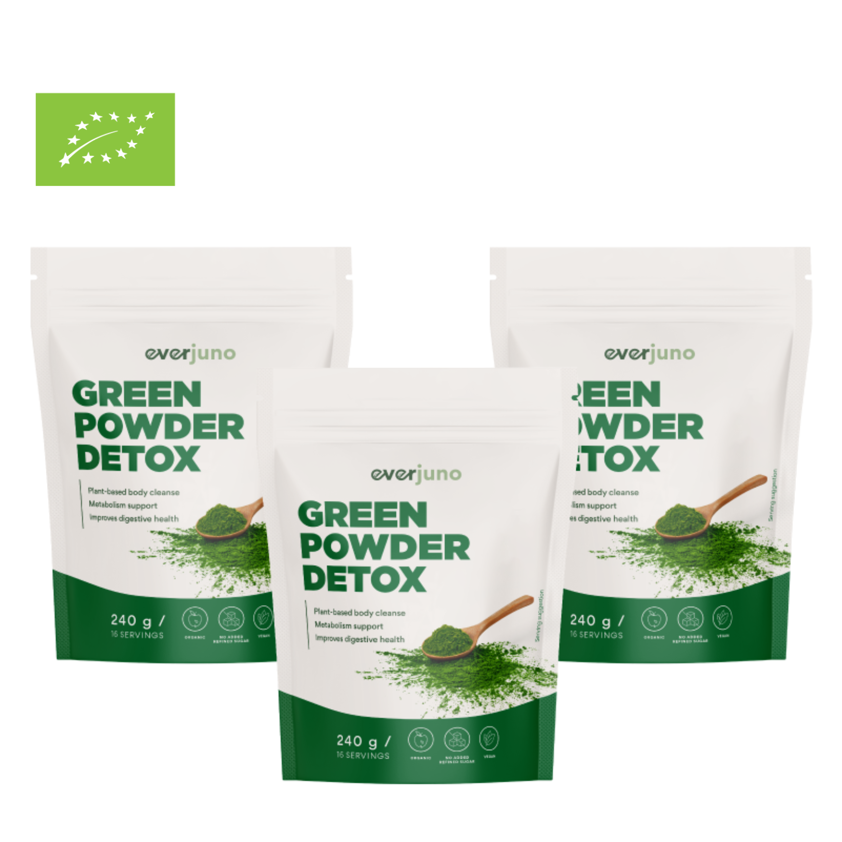 Produktai su nuolaida (45) 3x Žaliasis supermaisto mišinys DETOX - Image 1