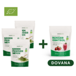 3x Žaliasis Mišinys DETOX + Mišinys APETITO KONTROLĖ DOVANA