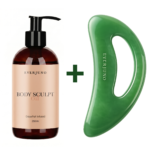 Formuojantis kūno aliejus „Body Sculpt Oil“ + Kūno masažuoklis Gua Sha