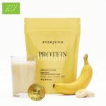 NAUJIENA! Ekologiški augaliniai baltymai VEGAN PROTEIN, bananų skonio