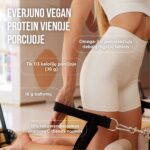 NAUJIENA! Ekologiški augaliniai baltymai VEGAN PROTEIN, juodųjų serbentų skonio - Image 4