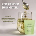 NAUJIENA! Augaliniai baltymai VEGAN PROTEIN, matcha skonio - Image 5