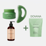 Šveitiklis su matcha + kūno aliejus + kūno masažuoklis + Detox arbata DOVANA