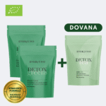 2x Žaliasis supermaisto mišinys DETOX + Detox arbata DOVANA