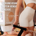 Ekologiškas augalinių baltymų kokteilis VEGAN PROTEIN, vanilės skonio - Image 3